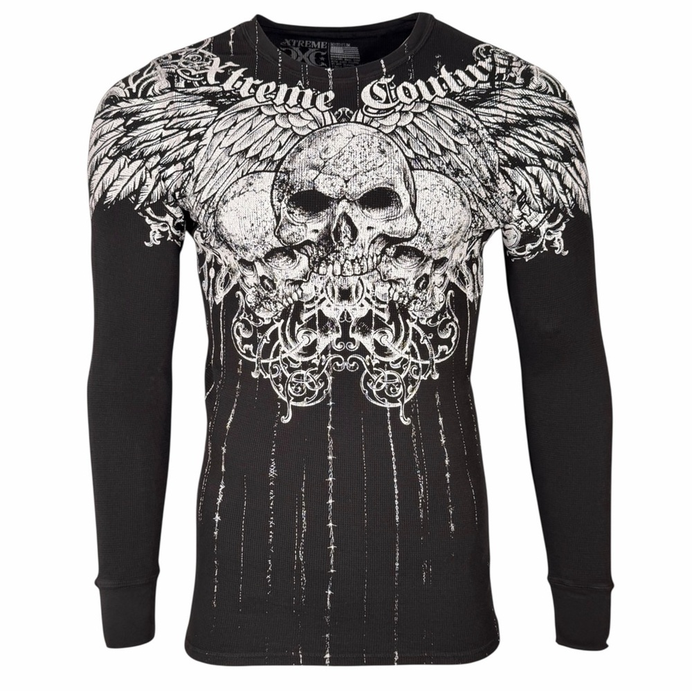 Xtreme Couture by Affliction Men's Thermal Shirt Big League Graphic